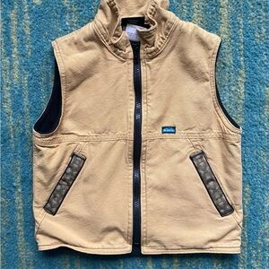 Kavu Kids Beige Vest with Dark Trim 5-6T